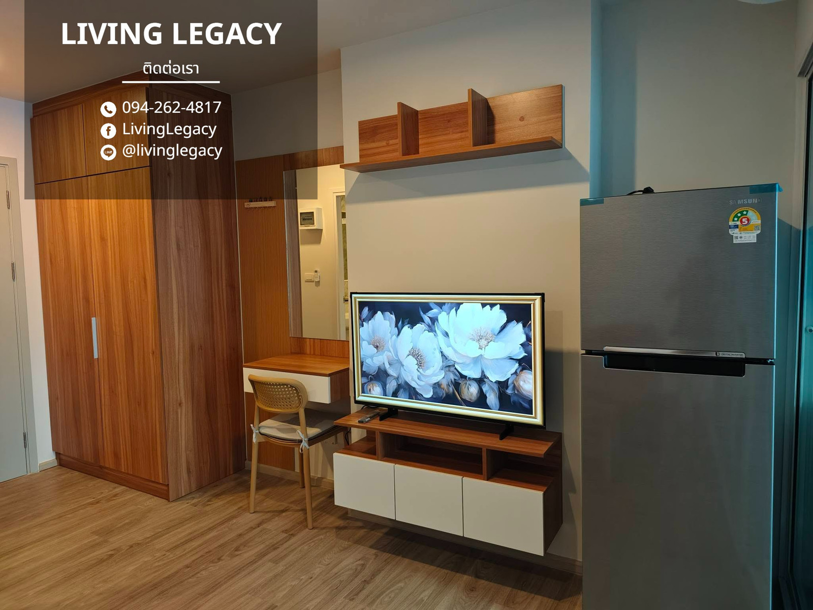TMOKIY เช่าด่วน คอนโด Regent Home Bangna 28 ตร.ม. ชั้น 18 | 1 นอน 1 น้ำ พร้อมเฟอร์ฯ ครบ 10,500 บาท/เดือน LINE: @livinglegacy – รูปที่ 2