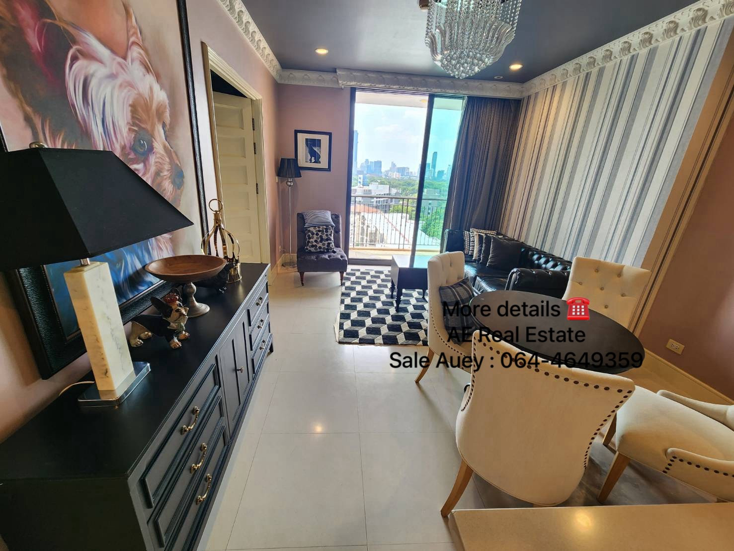 RENT (1 Bed 57 Sqm) 🐈🐕) Eclectic Glam style @BTS Asoke - 39,000 THB – รูปที่ 2