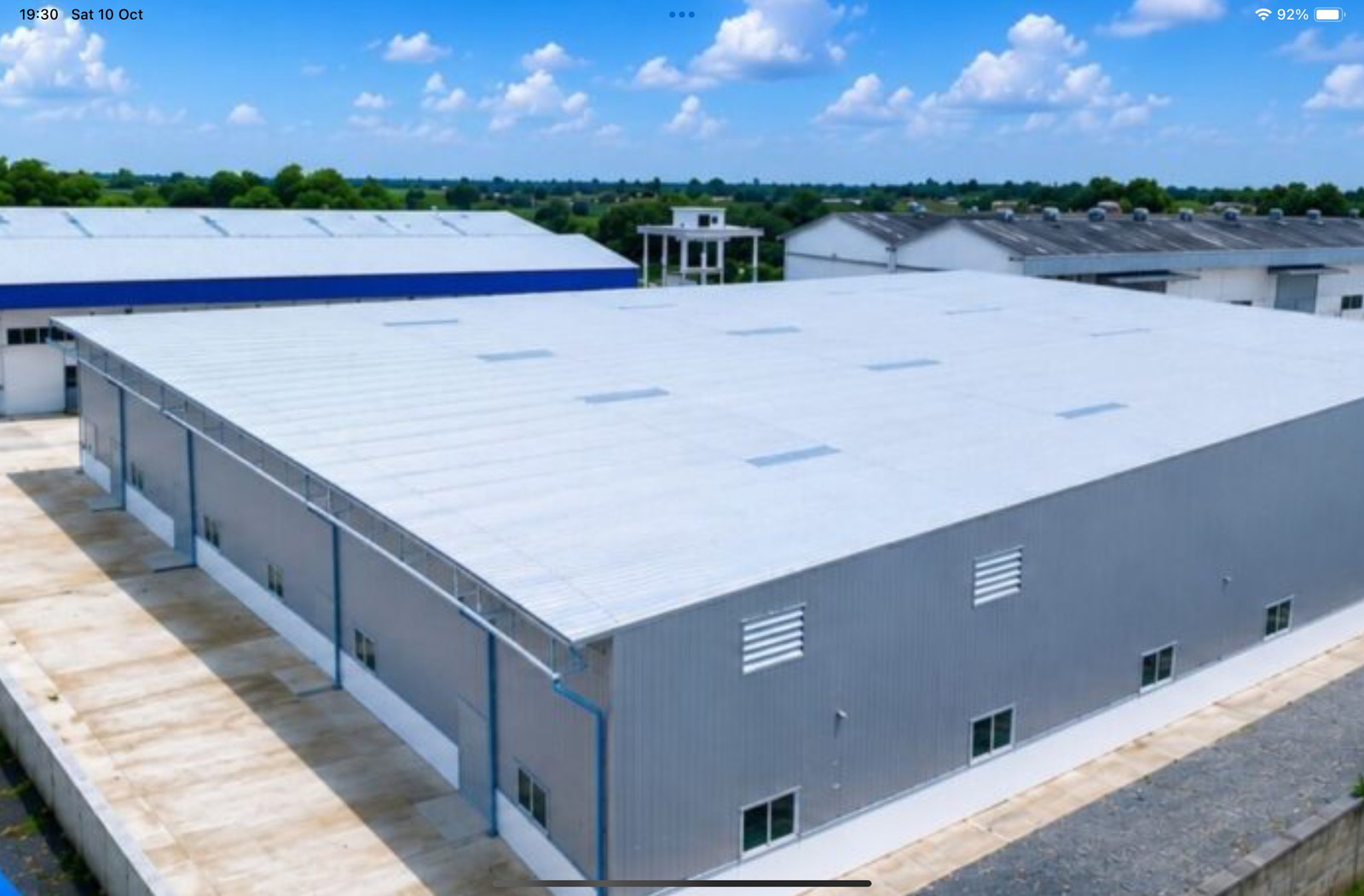 🏭 โกดังให้เช่า บางปู – พื้นที่สีม่วงลาย 🏭  📍 ทำเลดี ถนนแพรกษา ต.ท้ายบ้านใหม่ อ.เมืองสมุทรปราการ จ.สมุทรปราการ  📐 พื้นที่ใช้สอย 2,160 ตร.ม.