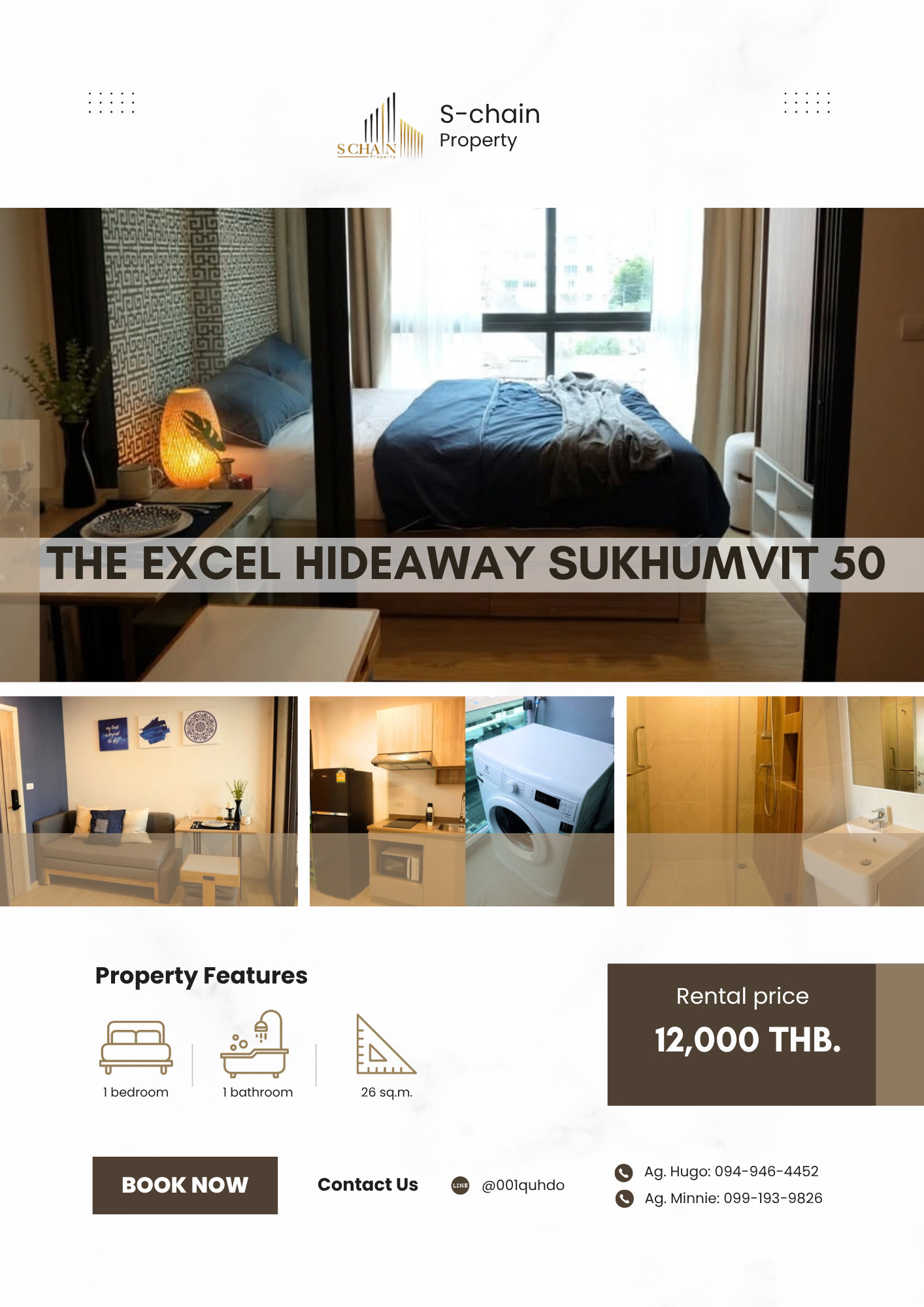 🚗🌿 Sukhumvit 50, easy to enter the city, near the expressway + BTS On Nut 💖✨ The Excel Hideaway Sukhumvit 50 ✨ NO-095