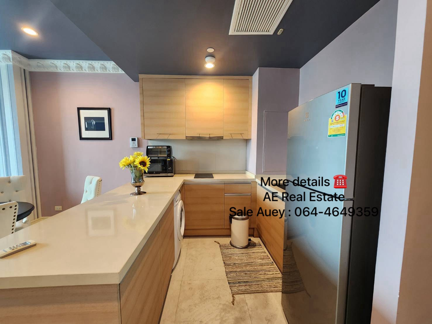 RENT (1 Bed 57 Sqm) 🐈🐕) Eclectic Glam style @BTS Asoke - 39,000 THB – รูปที่ 4