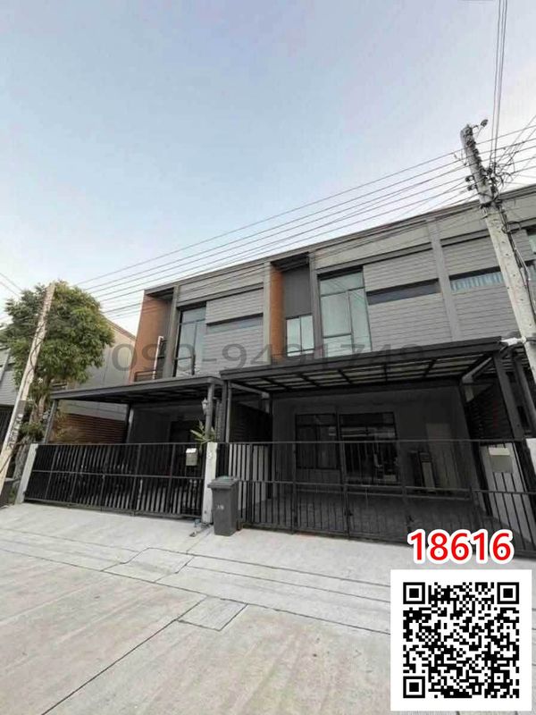 เช่า ทาวน์โฮม 2 ชั้น เวิร์ฟ พระราม 9 (VERVE Rama 9) ซอย1 ซอยไพรเวท หลังบ้านไม่ชนใคร  