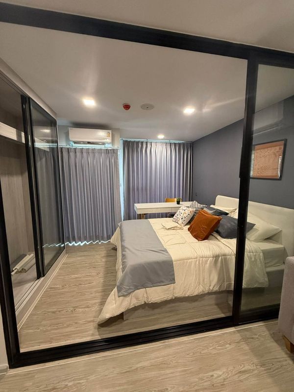 🏢✨ For rent Kave Seed Kaset, beautiful room, fully decorated 🛋️ 📐 26 sq m. | 1 bedroom, 4th floor, Building B 🚆 near BTS Senanikom and Kasetsart University 💰 only 13,000 baht/month 🔥