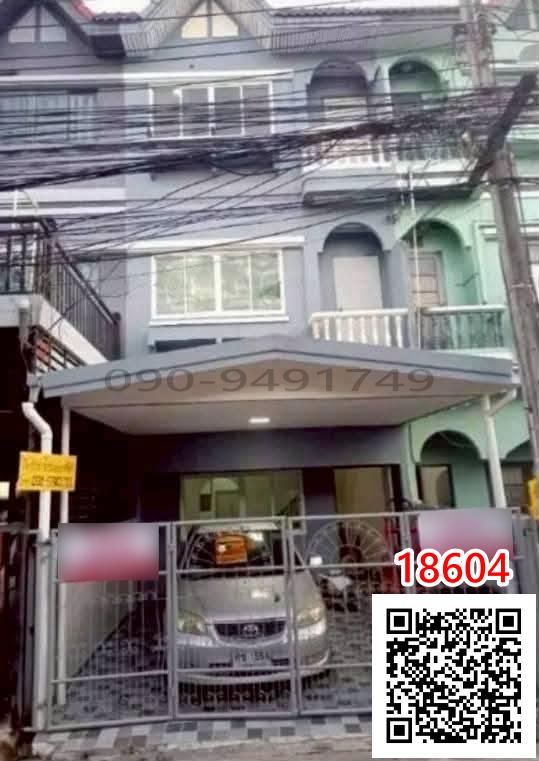 Townhome for rent, 3 floors, 4 bedrooms, Lat Phrao 101 Soi 48.
