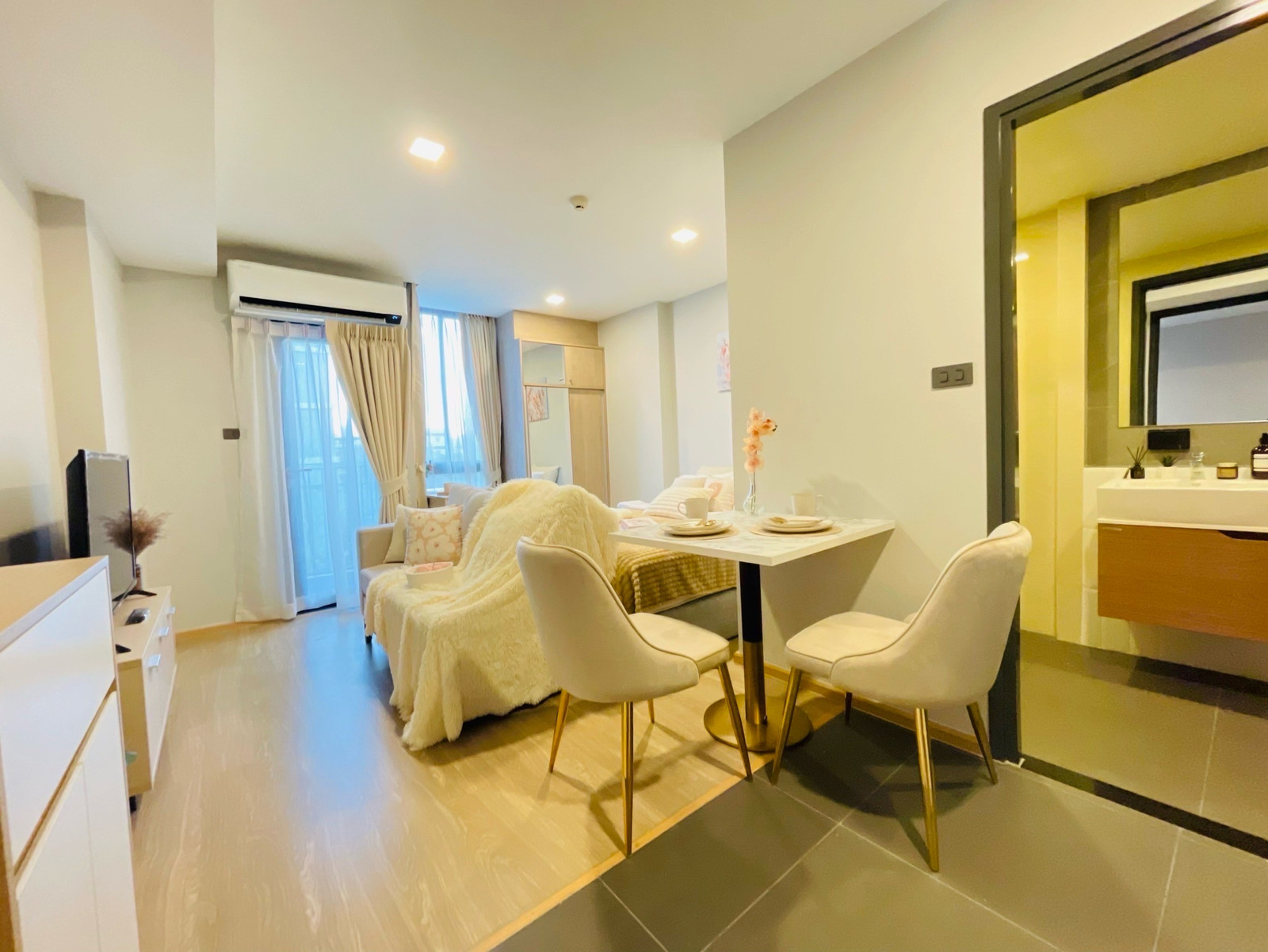 ✨ Condo for rent, The Moment Ratchada 19, near MRT Ratchada, fully furnished, ready to move in ❌ Pets not allowed. – รูปที่ 2