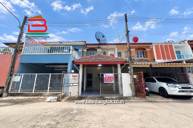 2-story townhouse, area 22.5 sq m, Sathaporn Village. Soi Rangsit-Nakhon Nayok 73, Rangsit-Nakhon Nayok Road, Bueng Yitho Subdistrict, Thanyaburi District, Pathum Thani