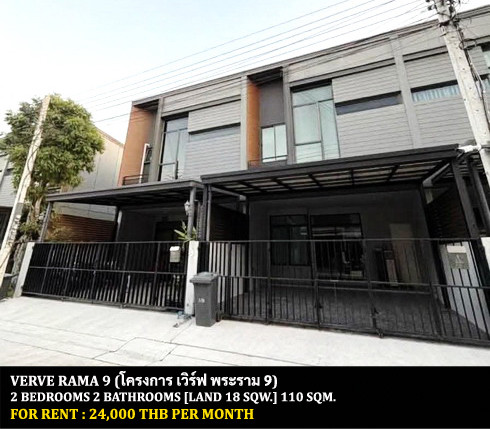 FOR RENT VERVE RAMA 9 / 2 bedrooms 2 bathrooms / 18 Sqw. 117 Sqm. **24,000** CLOSE TO SUVARNABHUMI AIRPORT FOR RENT VERVE RAMA 9 / 2 bedrooms 2 bathrooms / 18 Sqw. 117 Sqm. **24,000** CLOSE TO SUVARNABHUMI AIRPORT