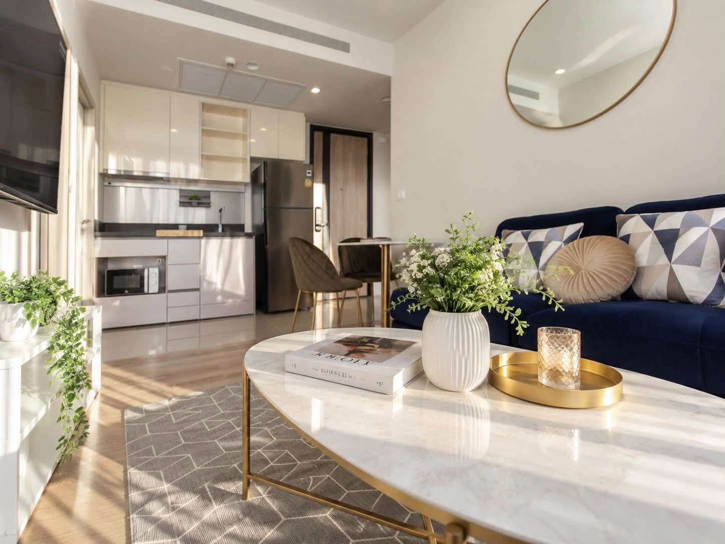 Available room, 2 bedrooms, 1 bathroom, OKA HAUS Sukhumvit 36, ready to move in. – รูปที่ 2