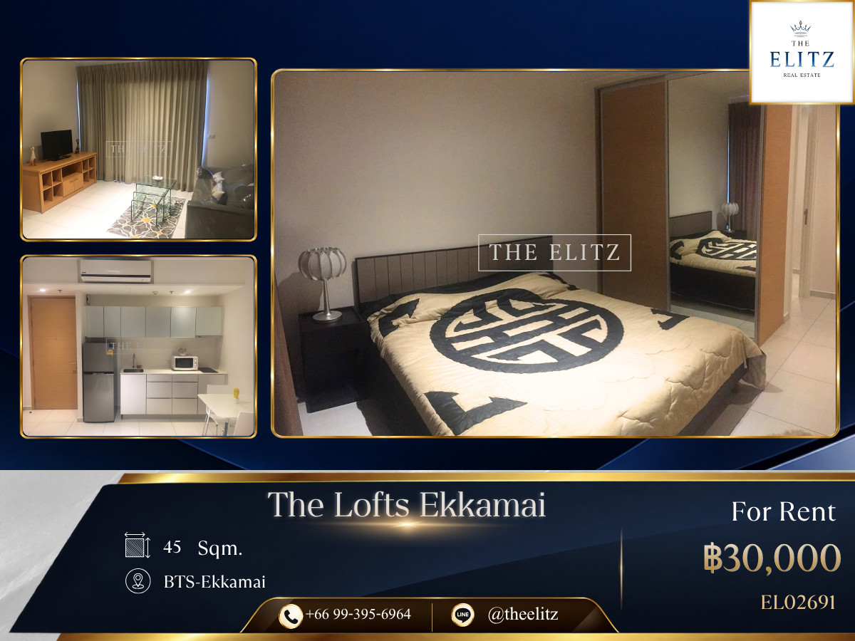 ✨ Exclusive Industrial-Chic Loft Residence in Prime Ekkamai | Soaring High Ceilings & BTS Proximity - Vibrant Urban Living ✨