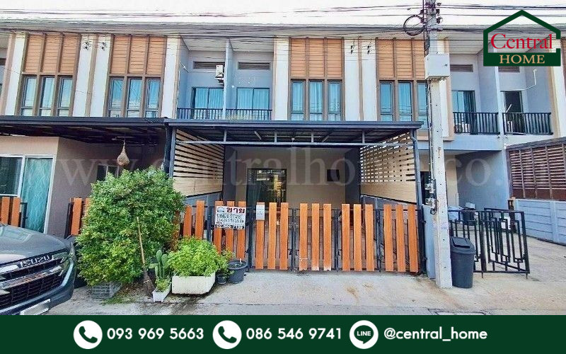 2-story townhome, Phuri, Pratunam Phra In (next to Soi Phayom 22), cheap price.