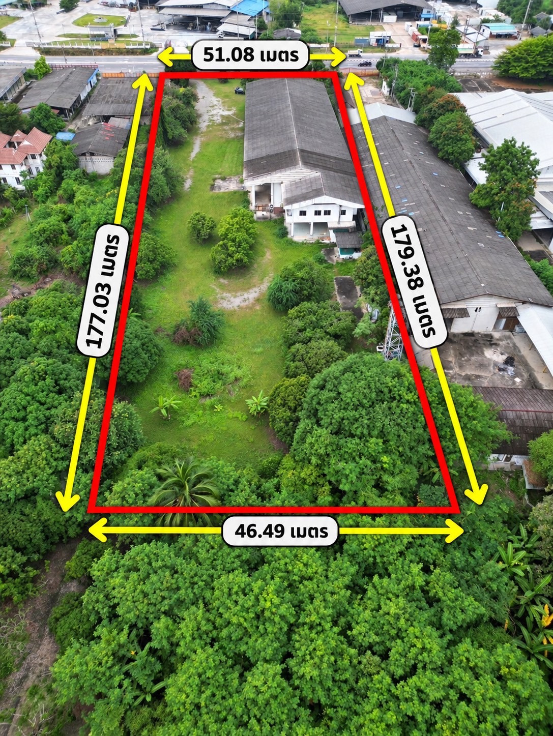 🔥 Land for sale, over 5 rai, next to Highway 108, Chiang Mai, with warehouse 1,400 sq m., only 12 million baht!🔥 – รูปที่ 3
