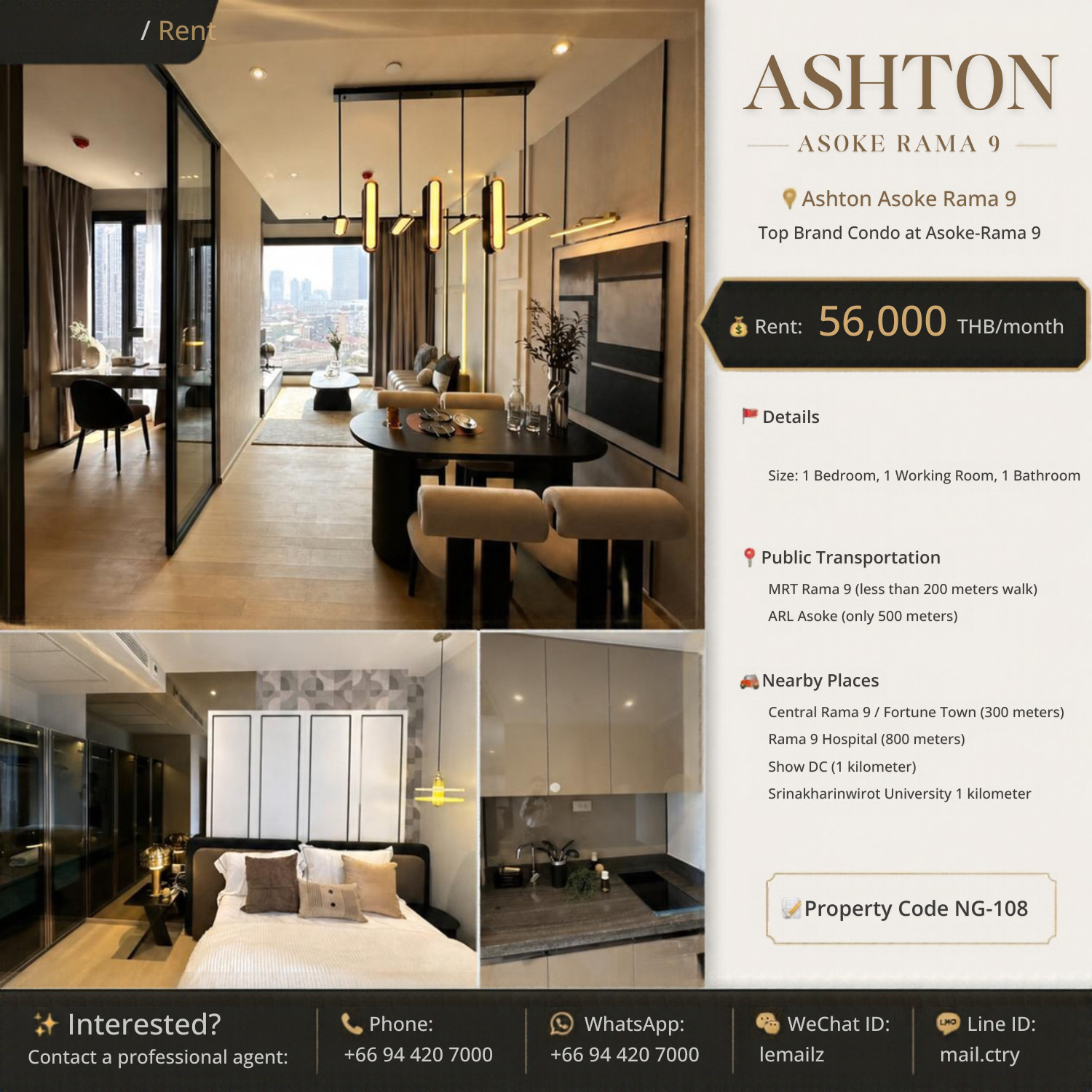 For rent / Rent📍Ashton Asoke Rama 9 - Top Brand Condo at Asoke-Rama 9 For rent / Rent📍Ashton Asoke Rama 9 - Top Brand Condo at Asoke-Rama 9