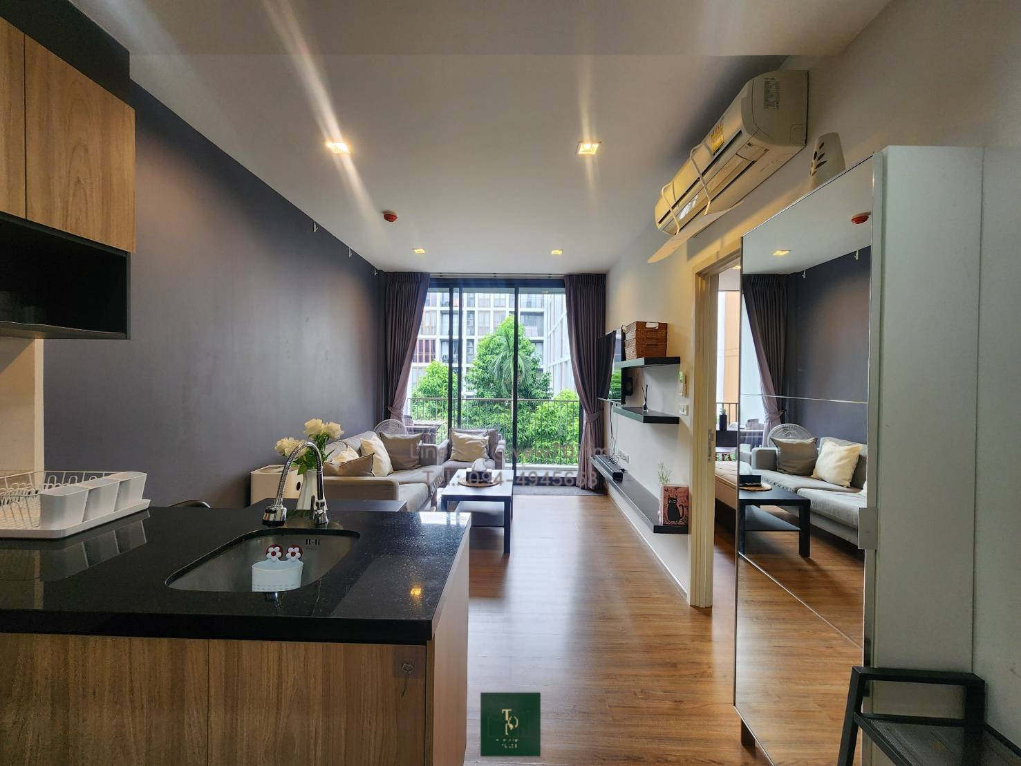 Hasu Haus <1 Bedroom For Rent>>📍Location: Sukhumvit 77 ( has shuttle services to On Nut ) :Fully Furnished