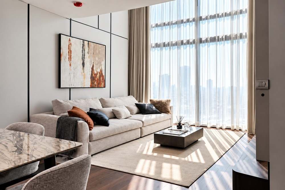 🔥 Sale - Rent !! 🔥Laviq Sukhumvit 57, 2 bedroom Duplex, 2 bathroom, high floor 16++, Modern style, There is a bathtub !! Code C20261000004 furnished, ready to move in, Special Deal!!📣📣 