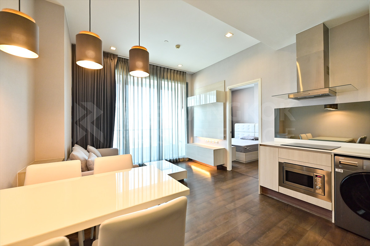 🔥Q Asoke | 2 Bedroom 60 ตร.ม. ปล่อยเช่าเพียง 37,000  บาท ชั้นกลางๆ วิวสวย ใกล้ MRT 0 เมตร - By Loft 0842824246