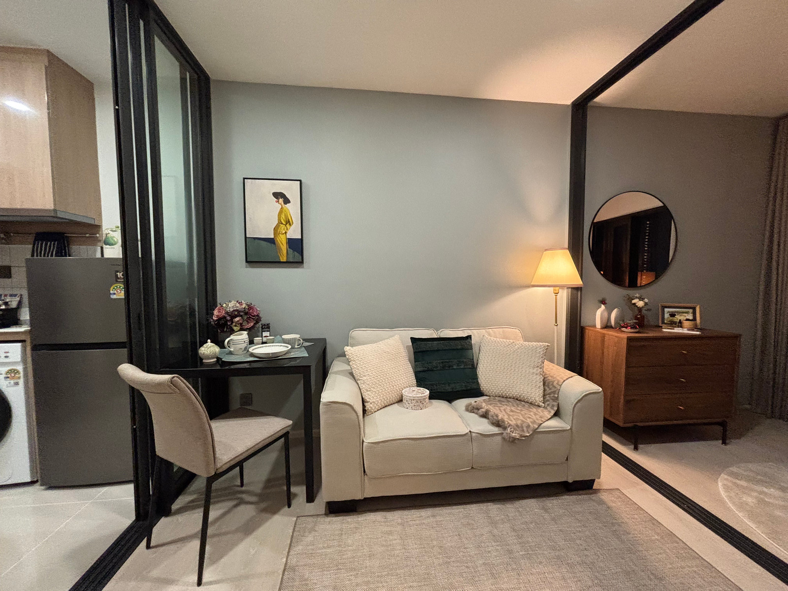 [: FOR RENT] ✨ AP Life Charoennakhon - Sathorn ✨ 1 Bed Plus Fully Furnished | River & ICONSIAM View | Cozy & Homey Style 📍 Excellent location: Charoen Nakhon-Sathorn, near BTS Krung Thonburi and ICONSIAM connecting Sathorn-Silom.