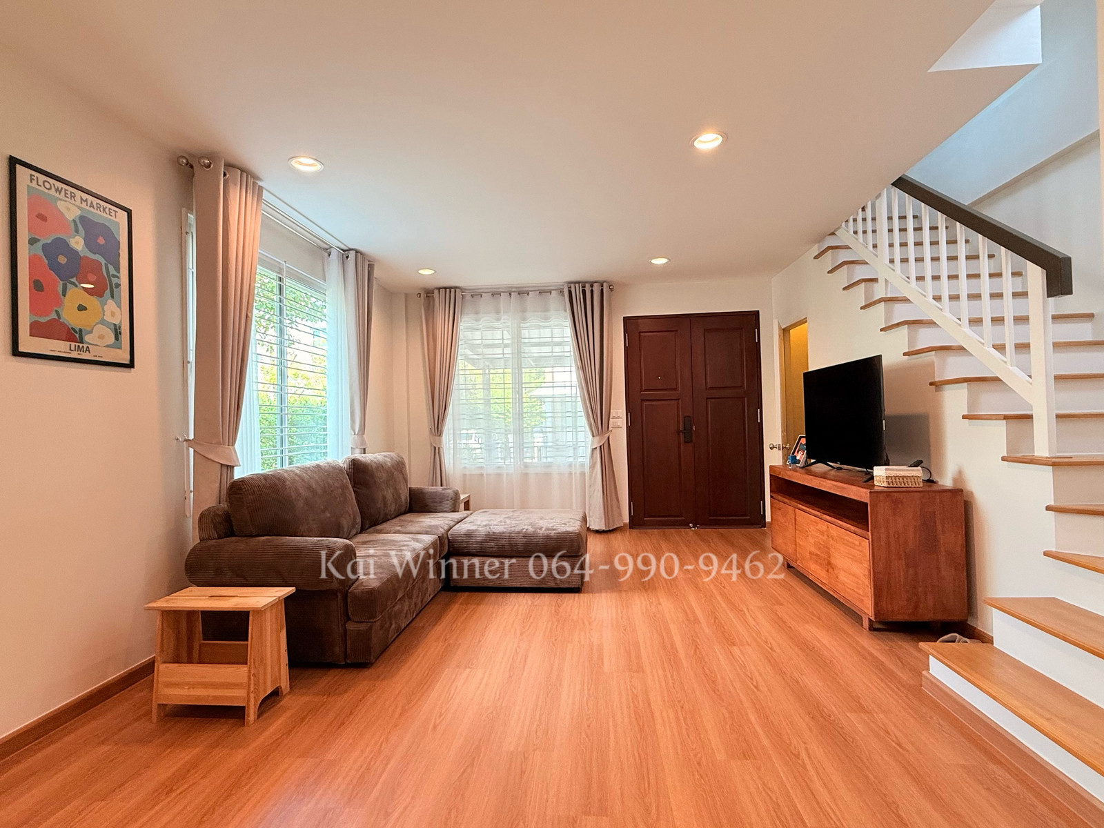 Townhouse for rent, 3 floors, back corner ✅For rent 28,000 baht per month✅Town Plus  On Nut-Lat Krabang 29.5 sq m, 157 square meters, 3 bedrooms, 3 bathrooms – รูปที่ 4
