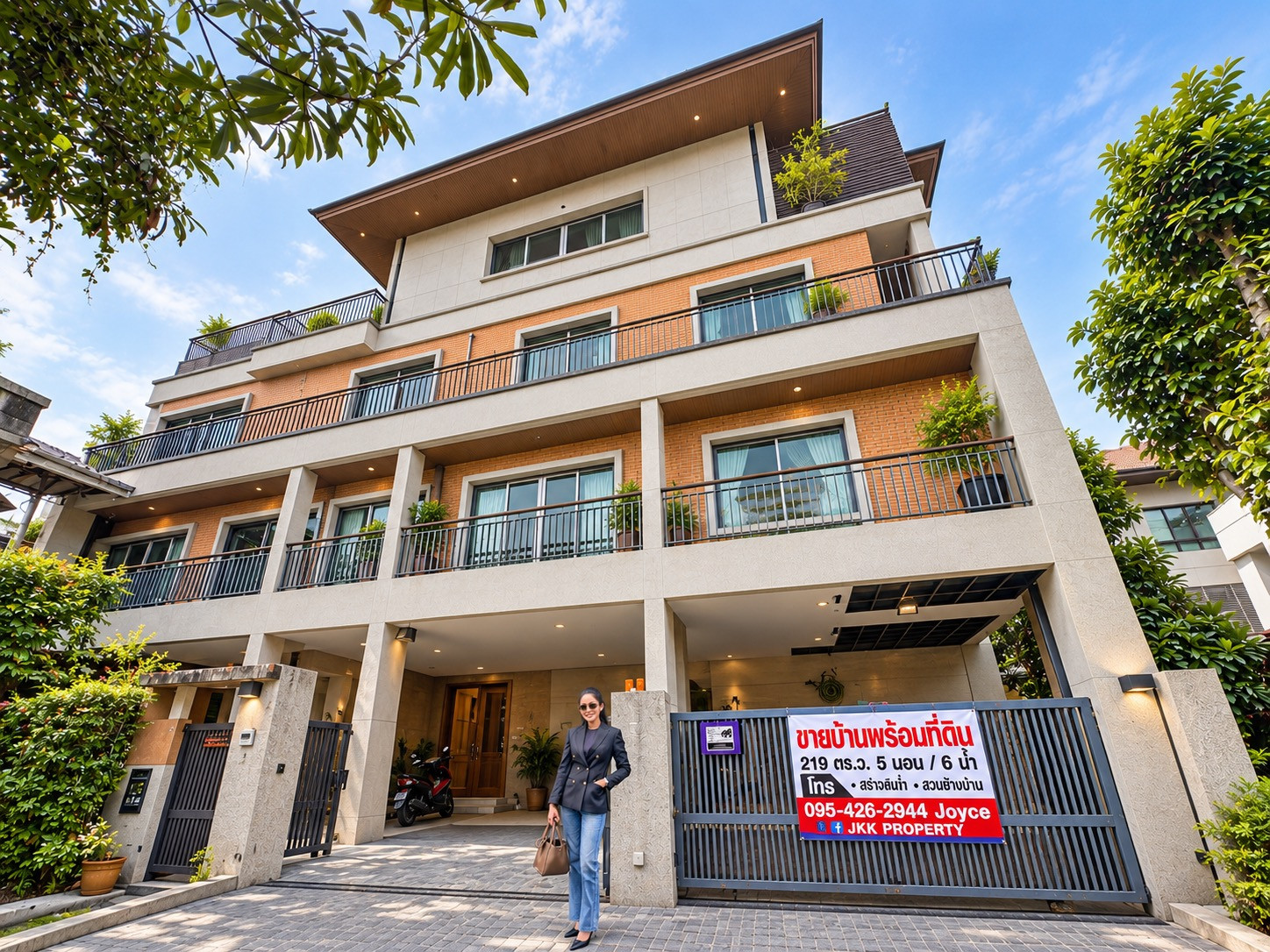 Urgent sale! Issara Residence Rama 9, 4-story luxury house, premium location, opposite Rajamangala Stadium 🏠 💥 Special price 85 million baht | Sold as is. Urgent sale! Issara Residence Rama 9, 4-story luxury house, premium location, opposite Rajamangala Stadium 🏠 💥 Special price 85 million baht | Sold as is.