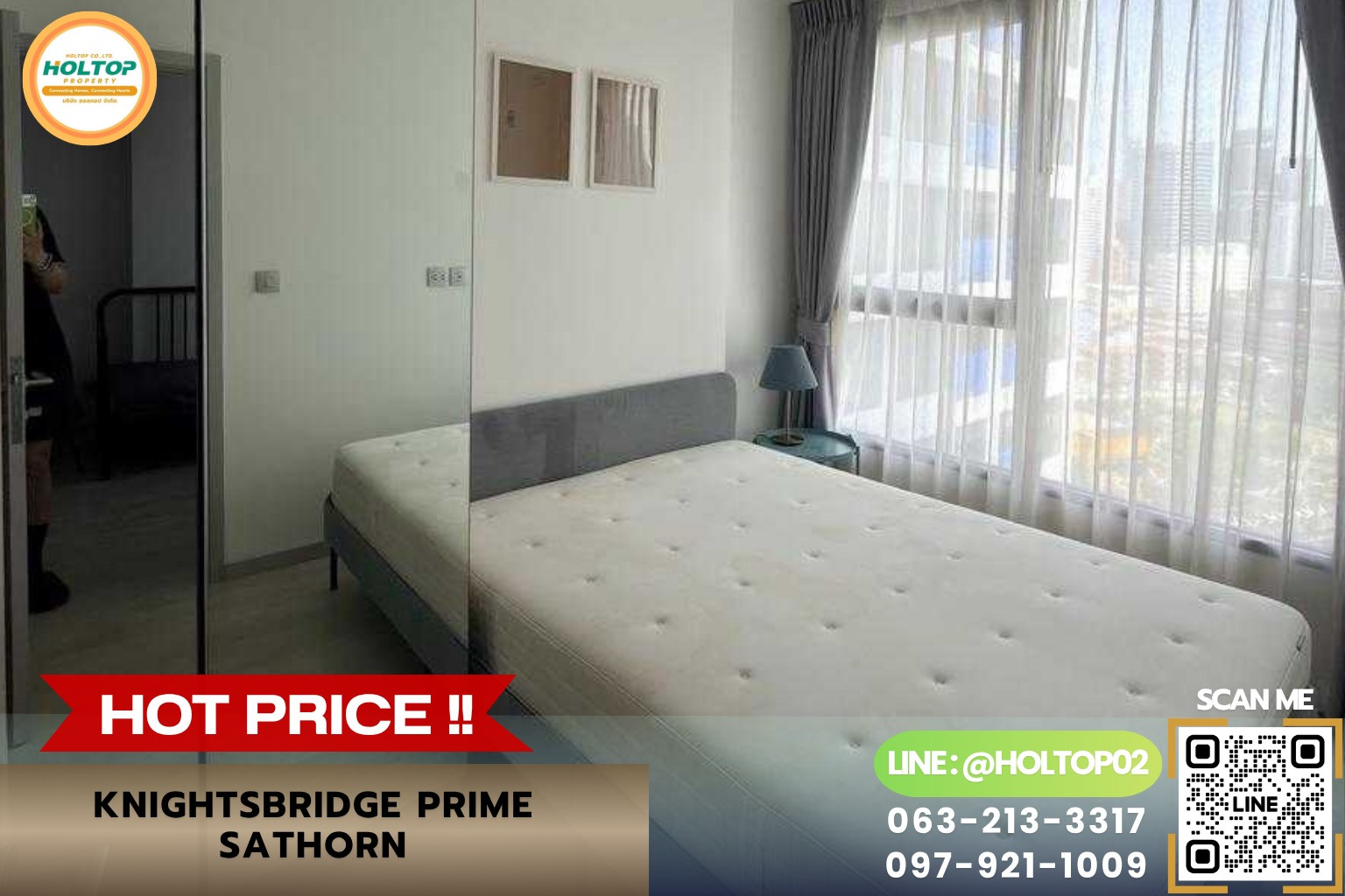 #U0015 🧸🎀 091069 ขายคอนโด KnightsBridge Prime Sathorn (ไนท์บริดจ์ ไพร์ม สาทร) 