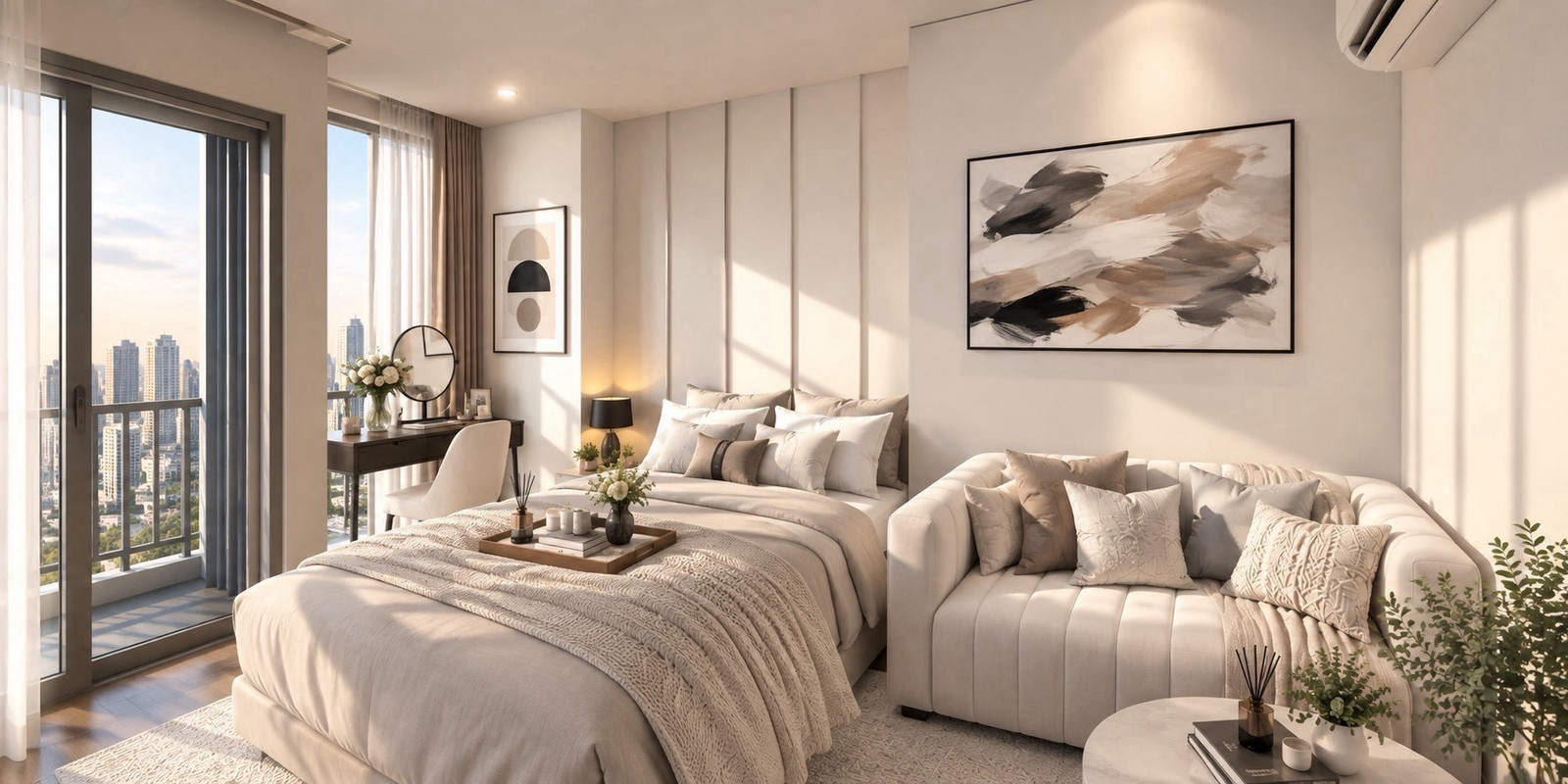 For rent, Culture Thonglor, new room, 15th floor, Studio room, size 24 sq m., 1 bedroom, 1 bathroom, 5 minutes walk to BTS Thonglor station, open view, not blocked.