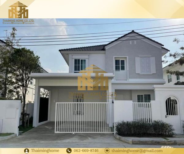 Single house for rent, fully furnished, near the club, Bangna-Trad location, km. 15, Bang Phli, Samut Prakan (TH07-3326)