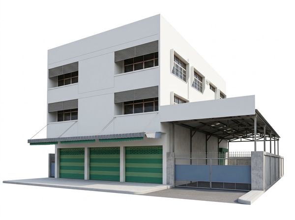 📌 Commercial building for rent, 3 units, 3 floors, with a large warehouse in the back. Total land area approximately 1 rai, near Sri Chum intersection.