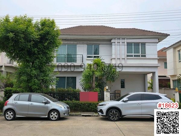 2-story detached house for sale, Life Bangkok Boulevard Wongwaen – Rama 9, ready to move in.
