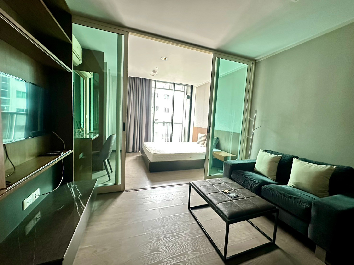 For rent, A Space ID Asoke-Ratchada, 1 bedroom, 14,000 baht, complete electrical appliances. Ready to move in!! For rent, A Space ID Asoke-Ratchada, 1 bedroom, 14,000 baht, complete electrical appliances. Ready to move in!!