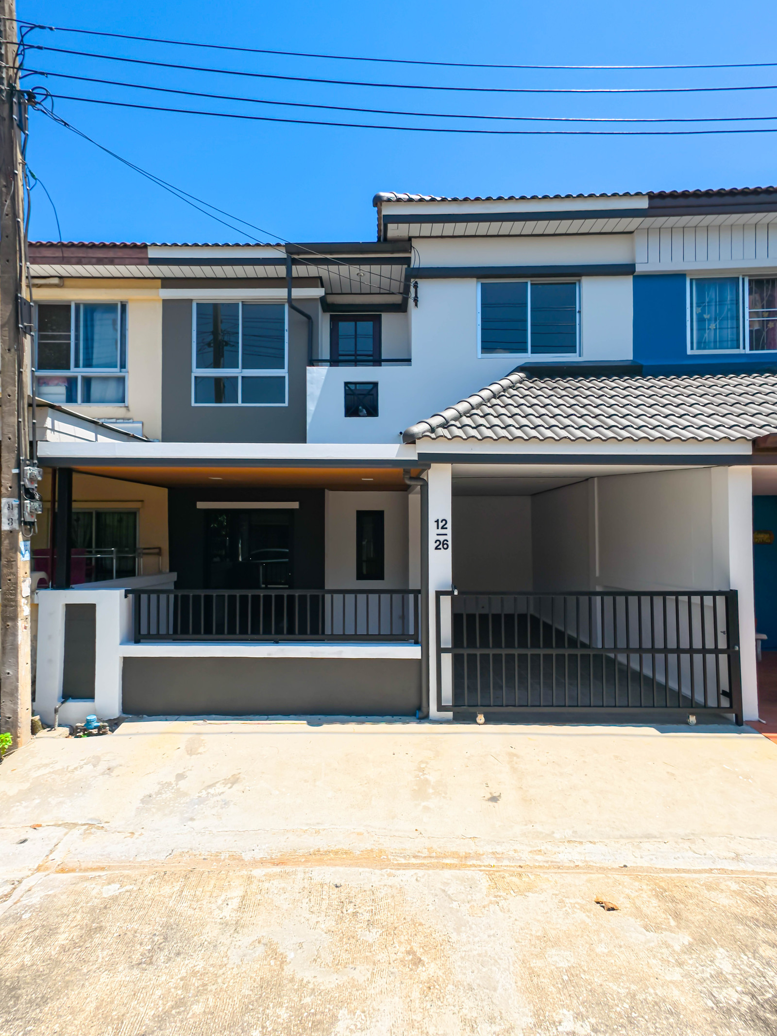 2-story townhouse for sale, Natthawan Village, Sangkhasantisuk 18, Nong Chok | 3 bedrooms, area 22.2 sq m.