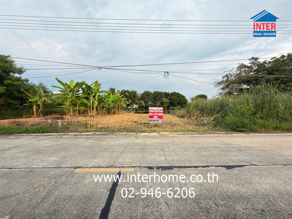 Empty land 80 sq m. Land near Mahidol University, Salaya, Soi Num Prasong 2. Samret Phatthana Road Kanchanaphisek Road, Bang Kruai, Nonthaburi