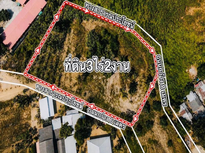 ขายที่ดินแหลมฉบัง ทำเลทอง ผังสีส้ม!  3 ไร่ครึ่ง ติดถนน 2 ด้าน ใกล้ลานคอนเทนเนอร์
