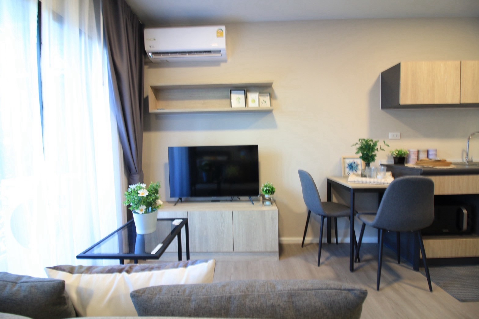 For rent, D Condo Hideaway Rangsit, 1 bedroom, 26.27 sq m, near Thammasat University, only 8,500 baht/month. – รูปที่ 2