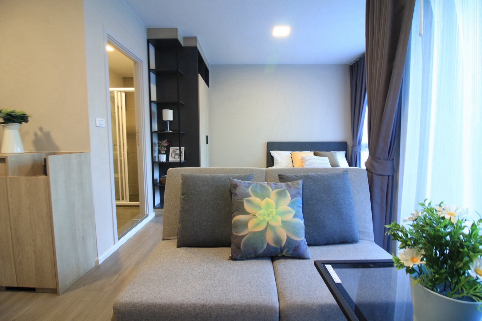 For rent, D Condo Hideaway Rangsit, 1 bedroom, 26.27 sq m, near Thammasat University, only 8,500 baht/month. – รูปที่ 3