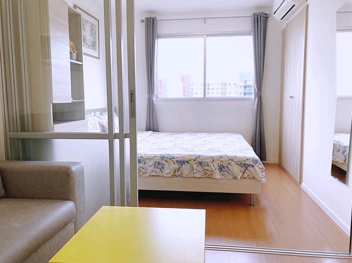 🔥 NTC Home for rent Lumpini Township Rangsit-Khlong 1 day near Future Mall, Building D1, 5th floor (7,000/month) 26 sq m., with bedroom partition.