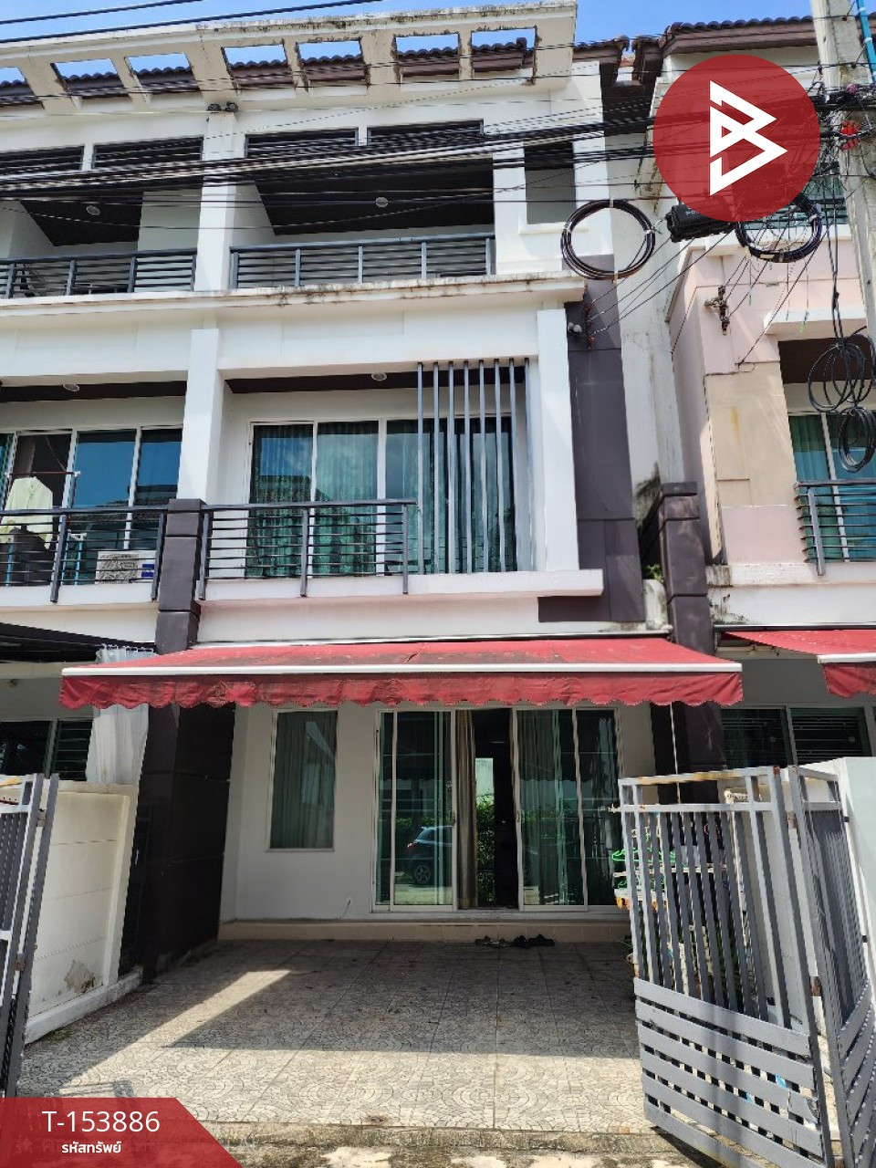 3-story townhome for sale, Baan Klang Muang Rama 3-Rat Burana project. Bangkok