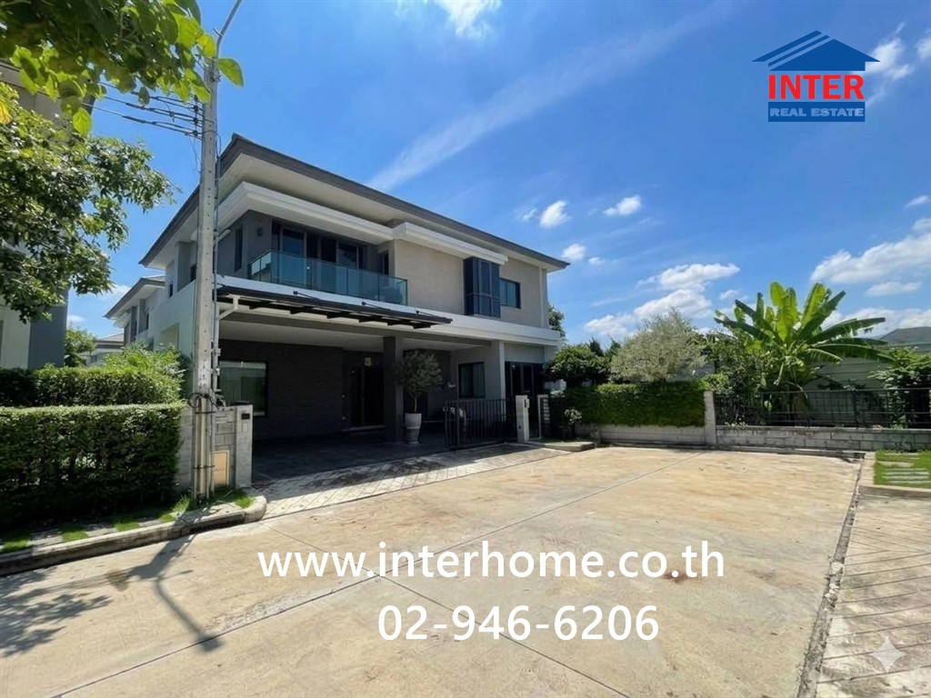 2-story detached house, 69.5 sq m, The City Rama 9 Village, Ramkhamhaeng Soi 19, Soi Ramkhamhaeng 118, Ramkhamhaeng Road, Kanchanaphisek Road, Saphan Sung District, Bangkok