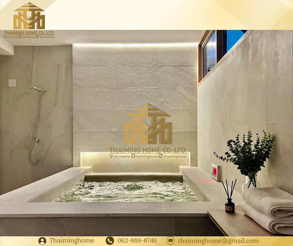 Townhouse for rent, 5 bedrooms, 3 bathrooms, with private onsen, no flooding, Ekkamai area, Sukhumvit, Bangkok (TH8-9526) – รูปที่ 4