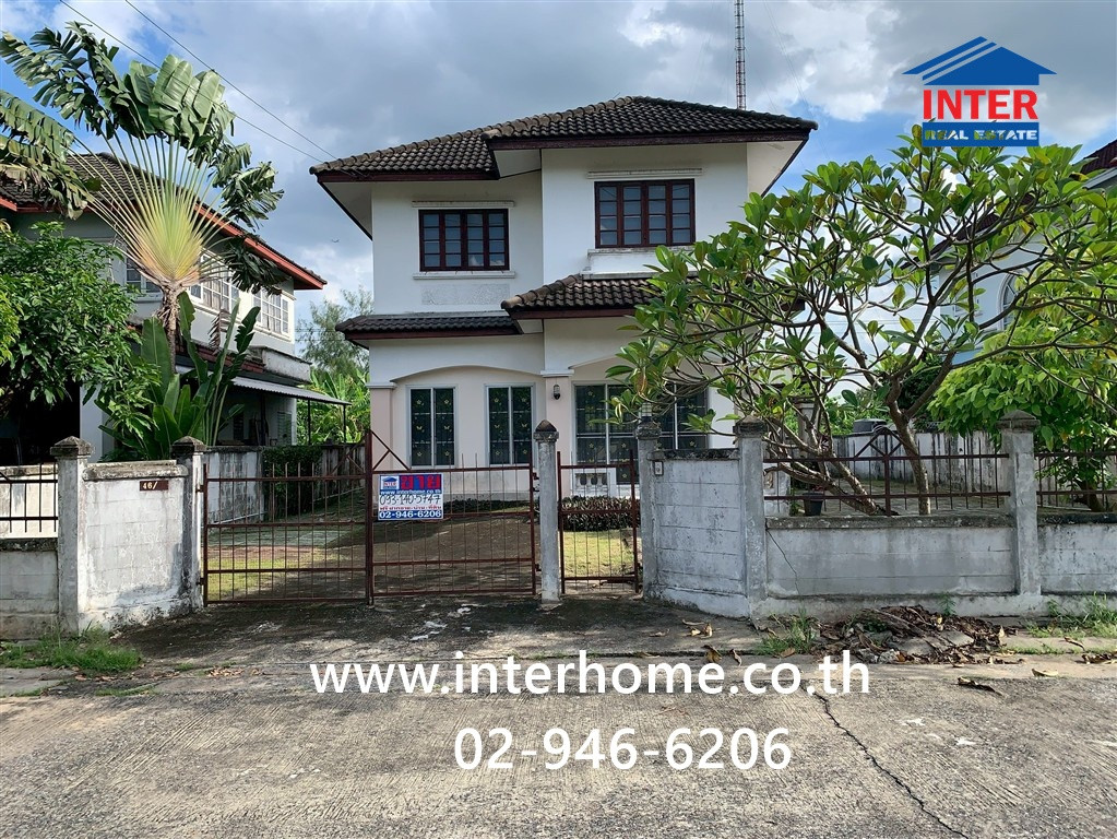 บ้านเดี่ยว 2 ชั้น 77.7 ตร.ว. หมู่บ้านเค.ซี.การ์เด้นโฮม นิมิตรใหม่40 ใกล้โรงเรียนสารสาสน์นิมิตใหม่ ซอยนิมิตใหม่40 ถนนนิมิตรใหม่ ถนนสุวินทวงศ์ เขตคลองสามวา กรุงเทพมหานคร 
