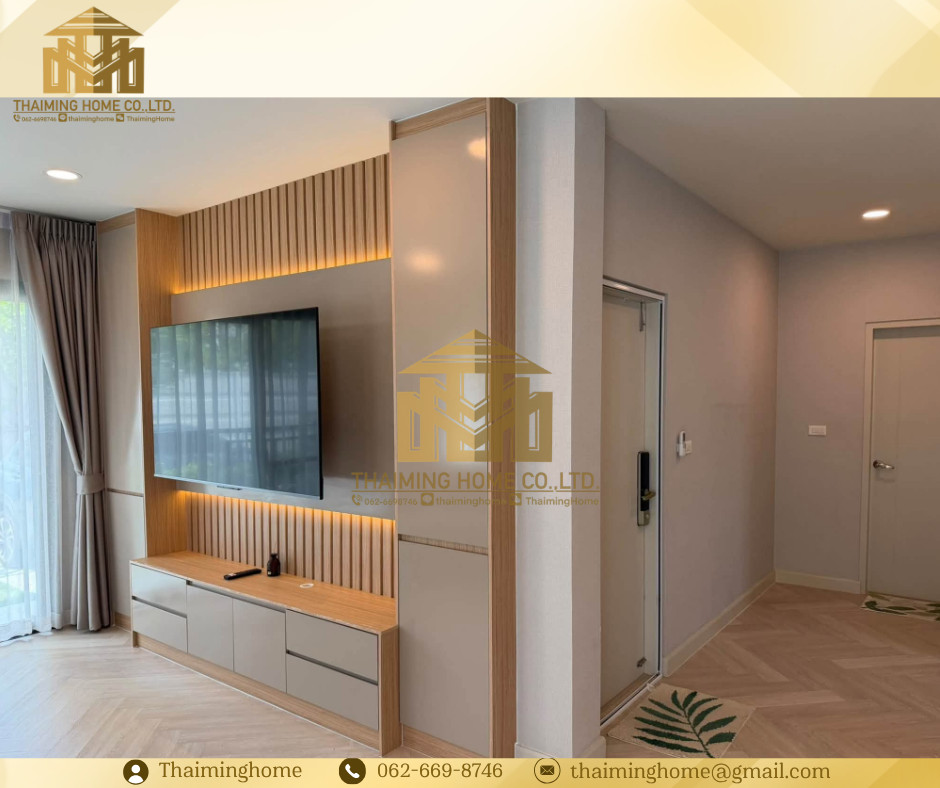 ให้เช่า บ้านเดี่ยว 2ชั้น พร้อมเข้าอยู่ 3ห้องนอน 3ห้องน้ำ 2ที่จอดรถ ใกล้เมกาบางนา สุวรรณภูมิ (TH8-9126) – รูปที่ 3