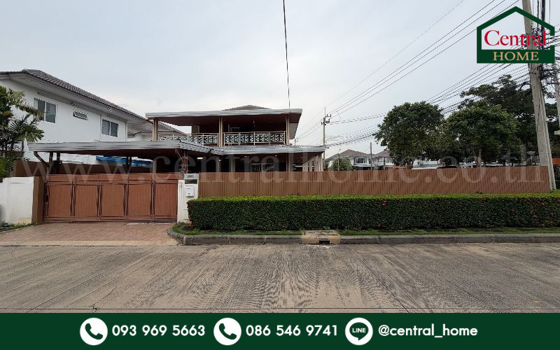 2-story detached house, Trendy Thara Bang Yai project, 110 sq m, corner plot, largest in the project. Strong addition, ready to live in. Very beautiful house.