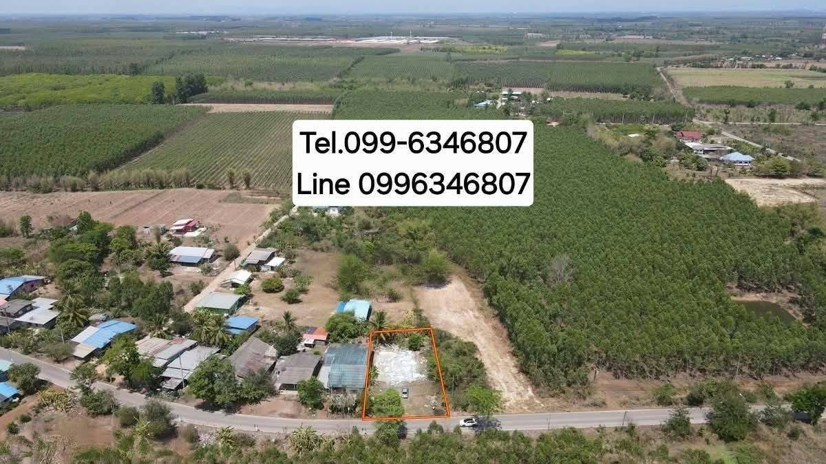 Selling very cheap!! Land size 123 sq m., next to the road, good location, Kabinburi District, Prachinburi, near Industrial Estate 304, Hi-Tech Industrial Estate, Lotus, Big C, etc.