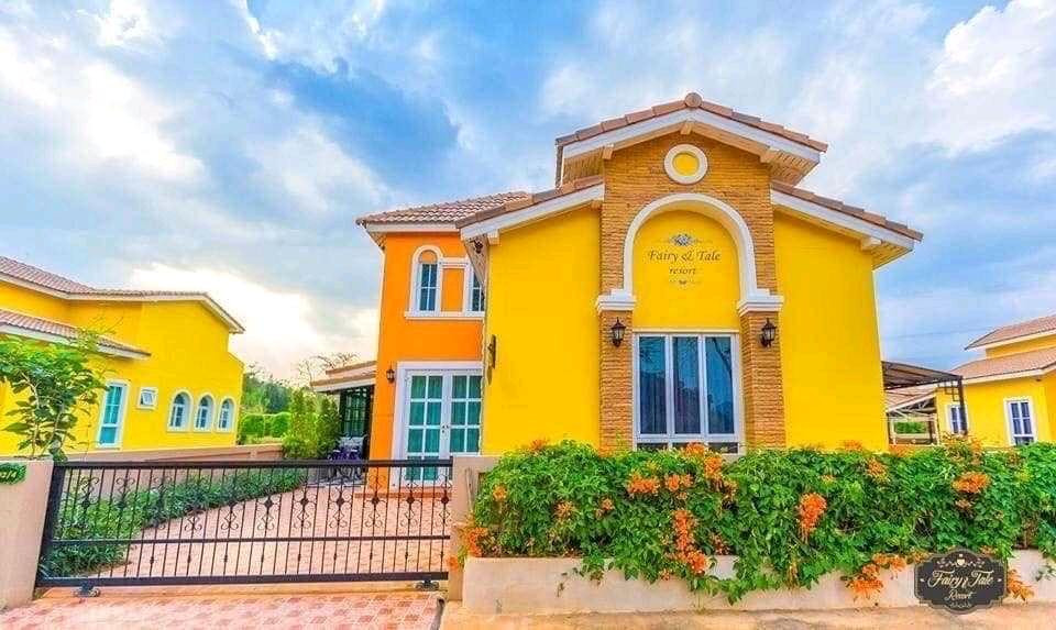 (H5093) Pool Villa Khao Yai for sale, beautifully decorated, fully built-in, size 67 square meters.