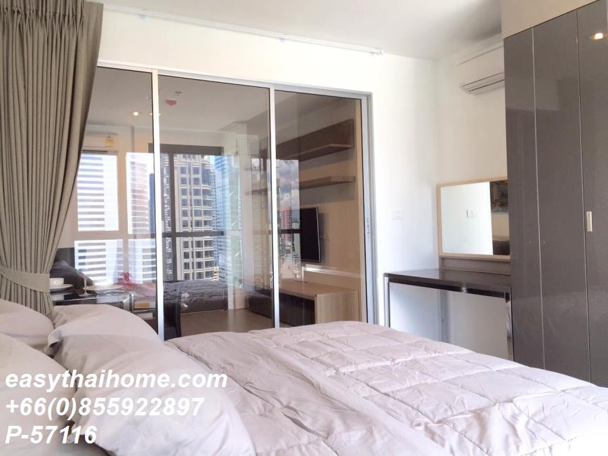 P-57116 ให้เช่า Rhythm Sathorn - Narathiwas (ริทึ่ม สาทร-นราธิวาส) | 1 ห้องนอน 1 ห้องน้ำ | 38 ตร.ม. | ชั้น 22 | วิวเมือง | เฟอร์นิเจอร์ครบ | 22,000 บาท/เดือน📞 Line ID: @easythaihome | 085-592-2897 – รูปที่ 3