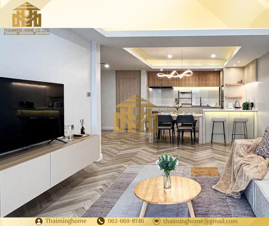 Townhouse for rent, 5 bedrooms, 3 bathrooms, with private onsen, no flooding, Ekkamai area, Sukhumvit, Bangkok (TH8-9526) – รูปที่ 2