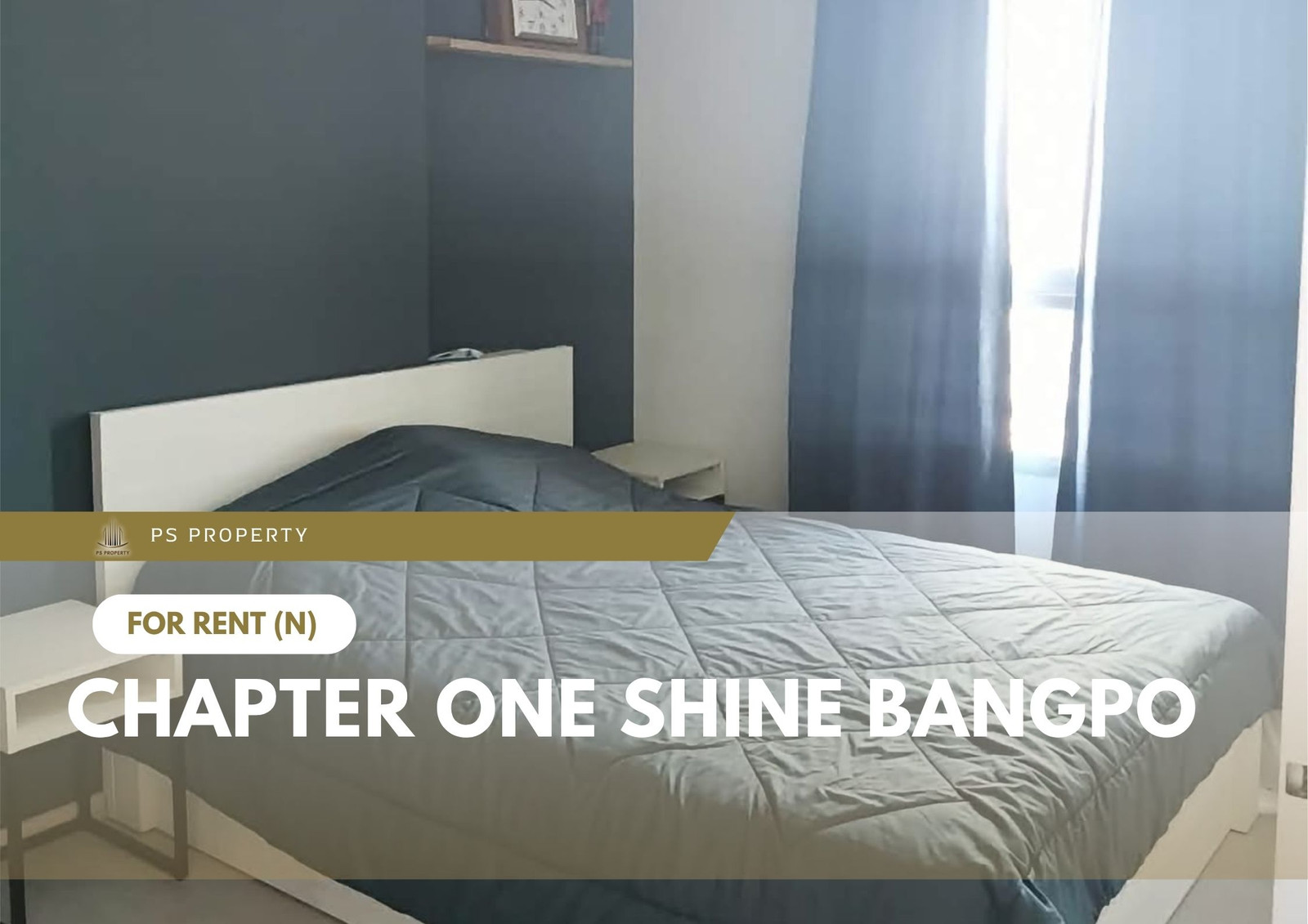ให้เช่า 📍 Chapter One Shine Bangpo 📍 เฟอร์นิเจอร์ และ เครื่องใช้ไฟฟ้าครบ ใกล้ BTS บางโพ