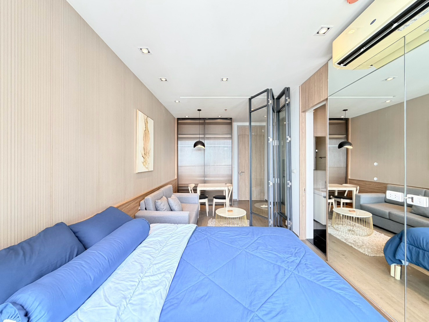 1ห้องนอน 1ห้องน้ำ ให้เช่า เฟอร์นิเจอร์ตกแต่งพร้อมอยู่ เครื่องใช้ไฟฟ้าครบ – รูปที่ 3