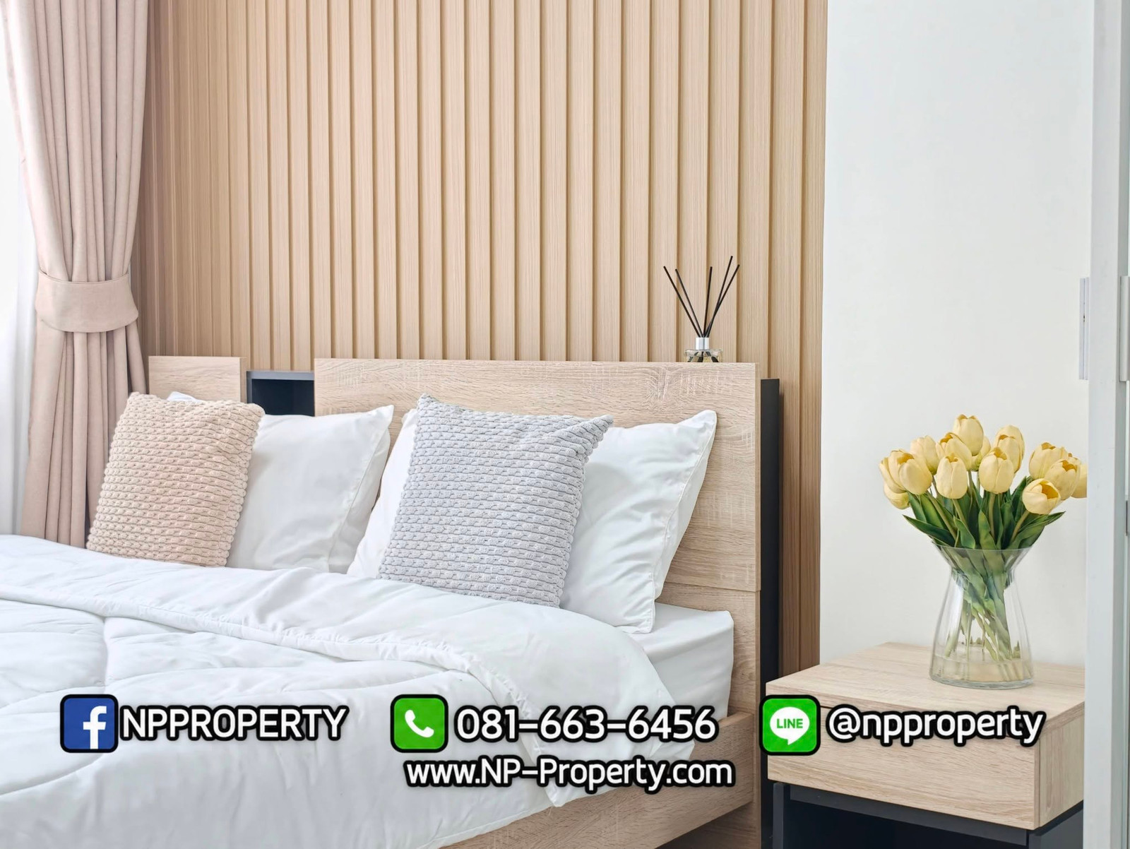 🔥🏡 890,000 baht! Minimalist room on the 1st floor, high ceiling, open view, no buildings blocking it! 😍🤍✨