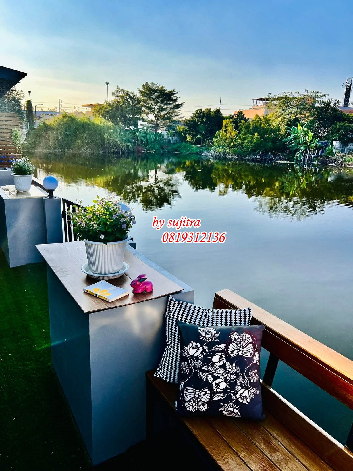 ให้เช่า บ้านเดี่ยว 2 ชั้น 70 ตรว.สวยๆ หลังบ้านติดทะเลสาป บรรยากาศสุดยอด อยู่ใกล้ตลาดนัดเลียบทางด่วนเอกมัย-รามอินทรา