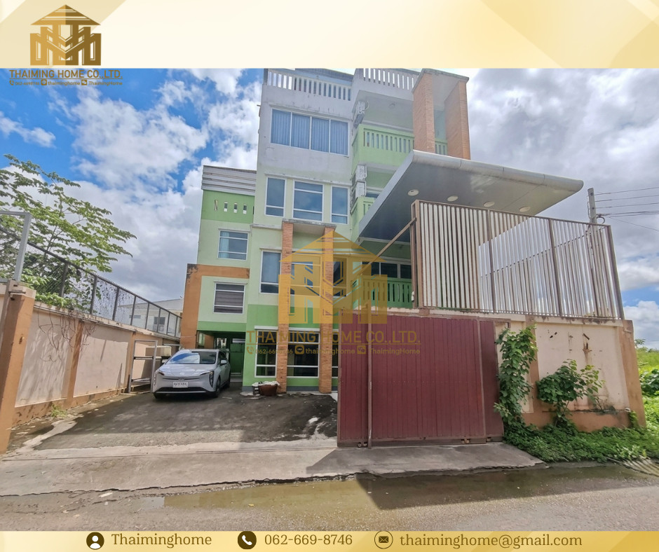 Building for rent, home office or office, 4 floors, near Srinakarin BTS Station 38, Prawet, Bangkok (TO8-3626)