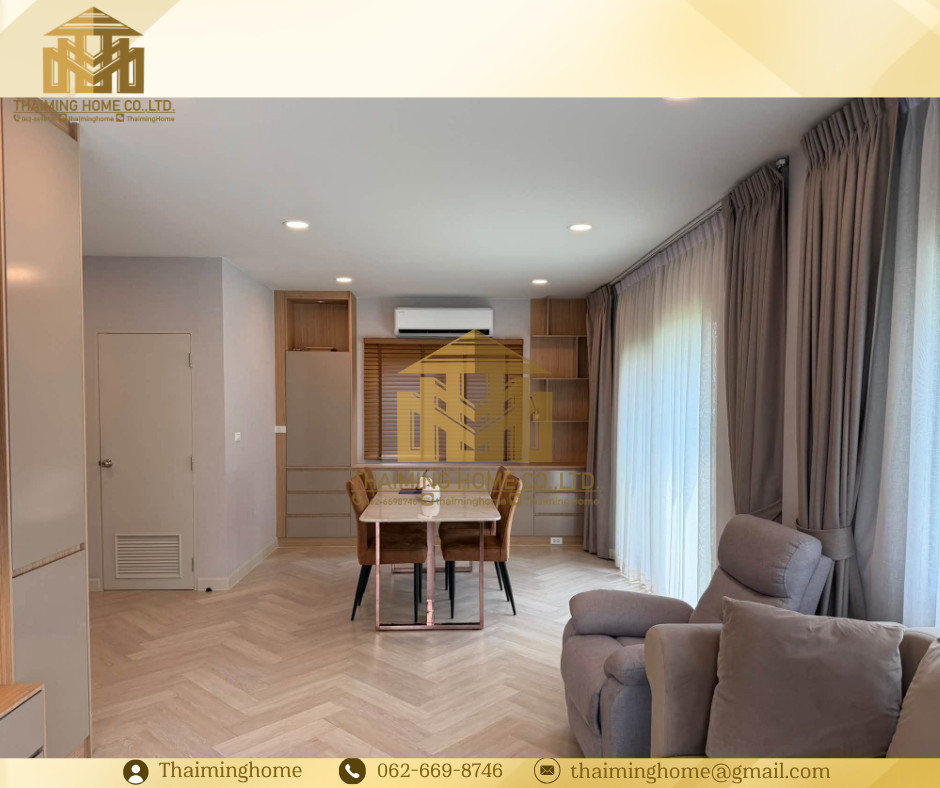 ให้เช่า บ้านเดี่ยว 2ชั้น พร้อมเข้าอยู่ 3ห้องนอน 3ห้องน้ำ 2ที่จอดรถ ใกล้เมกาบางนา สุวรรณภูมิ (TH8-9126) – รูปที่ 4